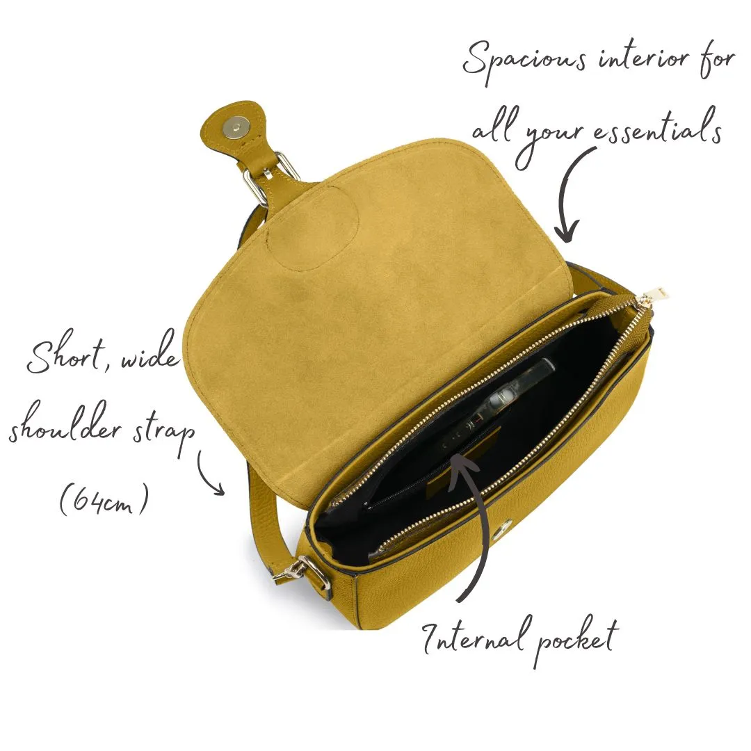 Alice Leather Crossbody Bag - Ochre