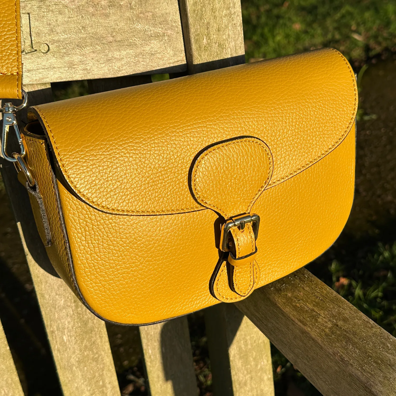 Alice Leather Crossbody Bag - Ochre