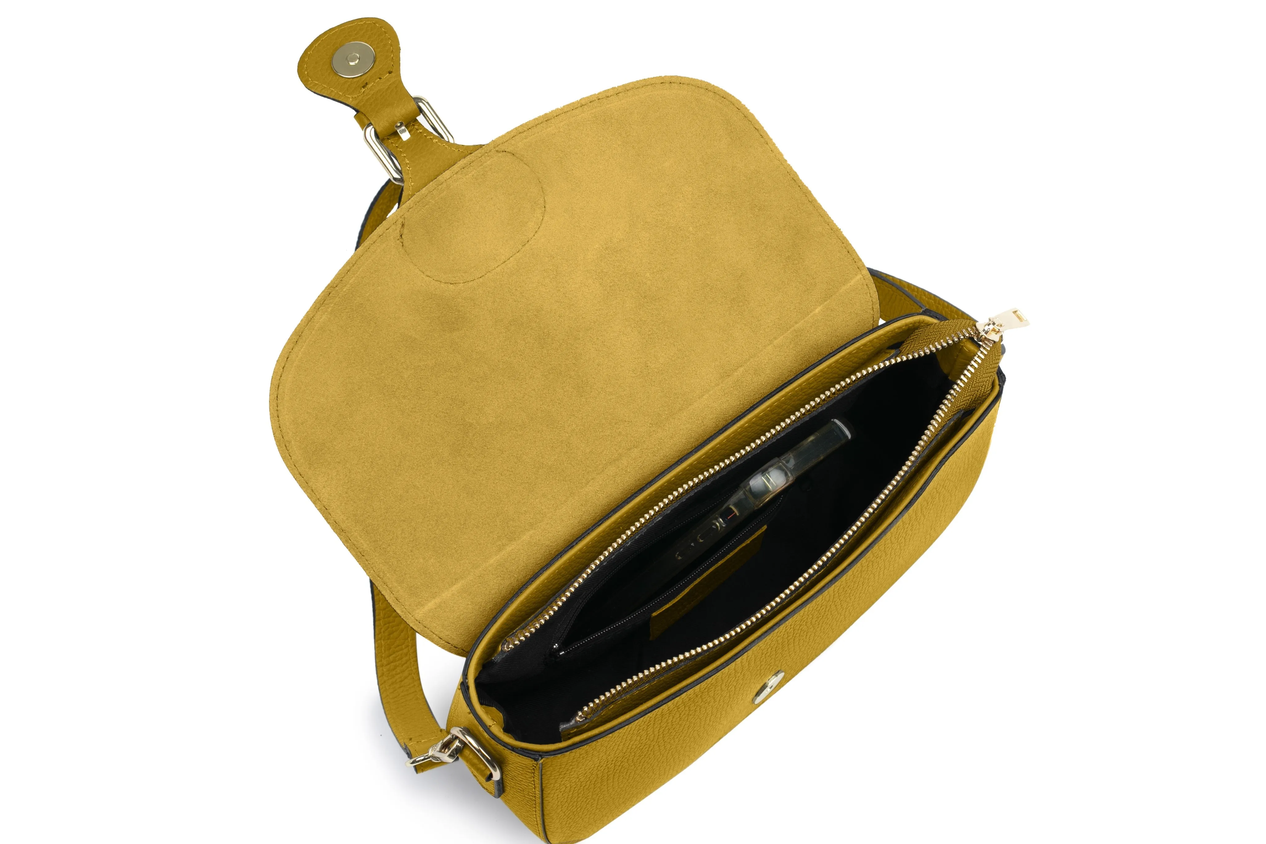 Alice Leather Crossbody Bag - Ochre