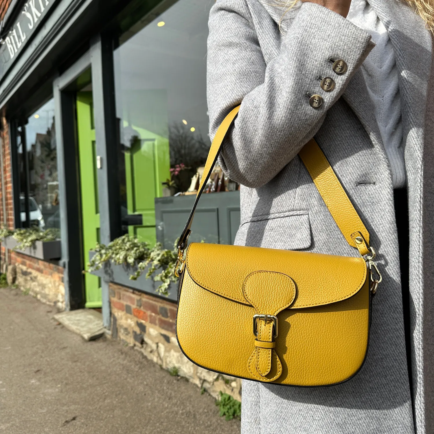 Alice Leather Crossbody Bag - Ochre