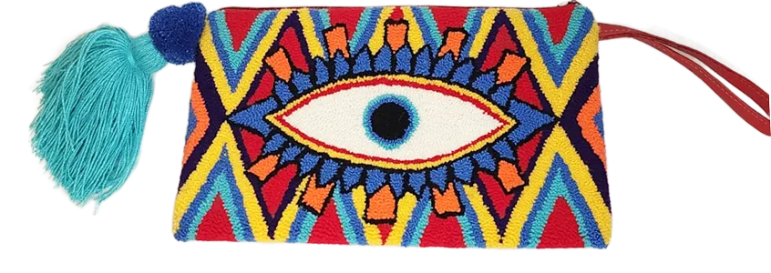 Amara Handmade Wayuu Punch-needle Clutch
