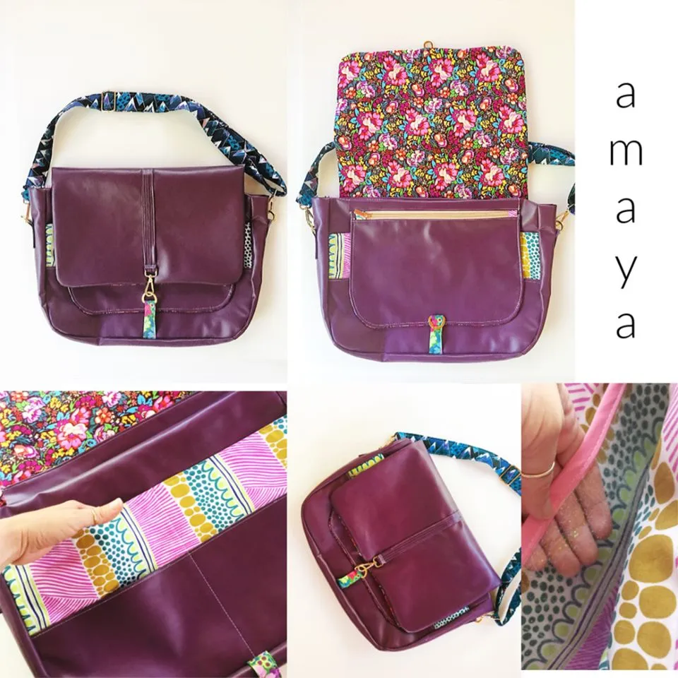 Amaya Messenger Bag PDF Pattern