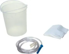 Amsino Amsure Cleansing Enema Bag/Bucket Set Enema Set 1500Ml Bucket W/60Tubing 50/Cs