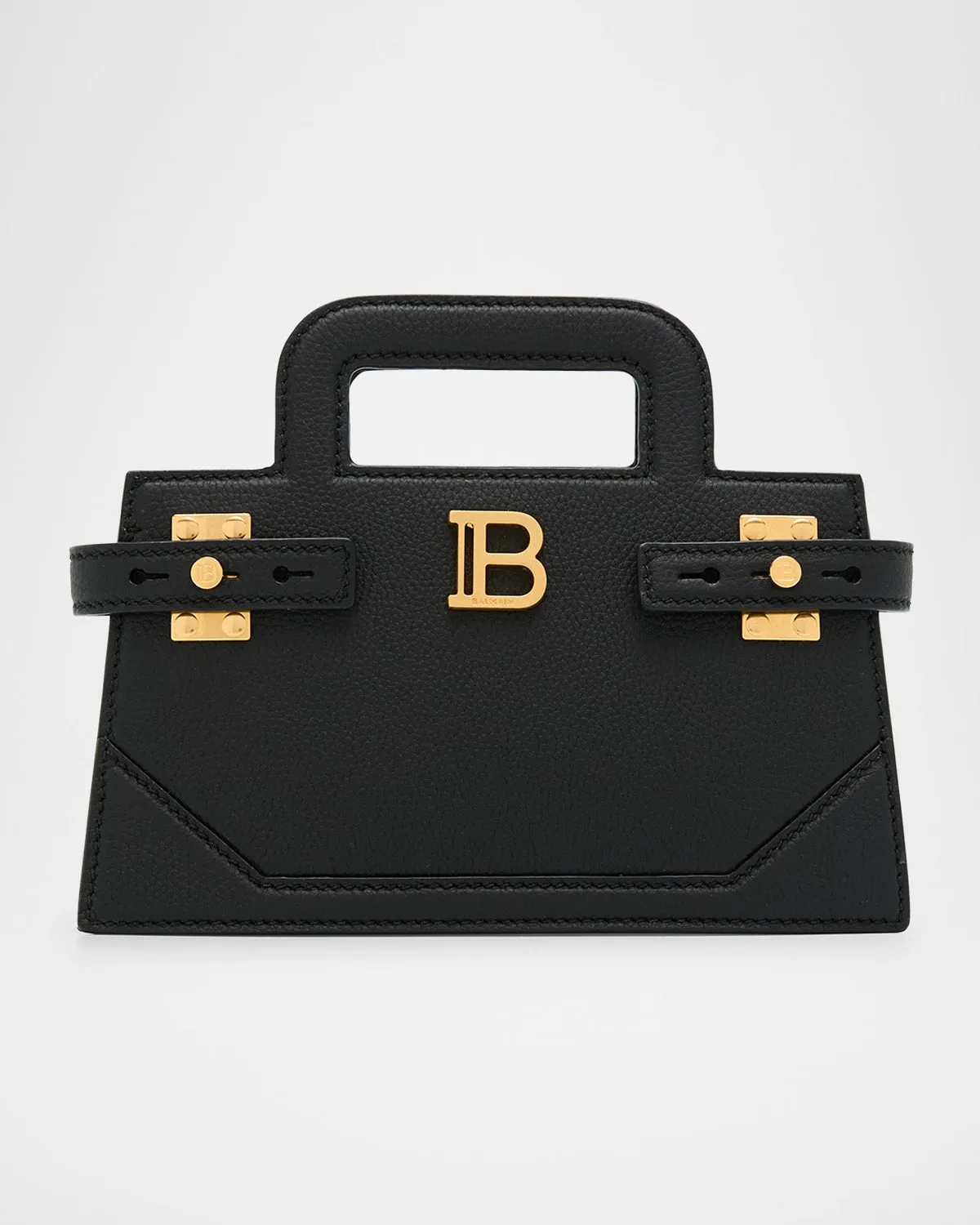 BBuzz Small Top-Handle Bag in Grained Leather