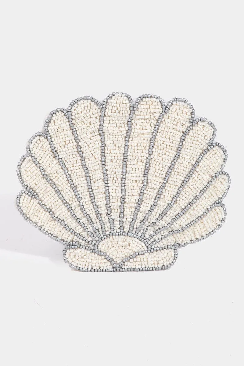 Beaded Seashell Coin Purse