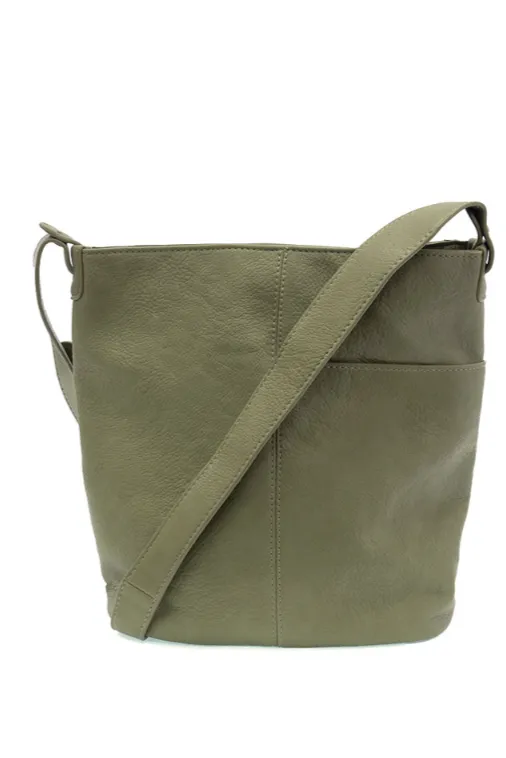 Bindi Front Pocket Bucket Crossbody Bag