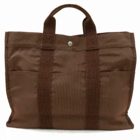 Brand Inspired Hermes Tote Bag Other Brown Canvas (SHC1-14745)