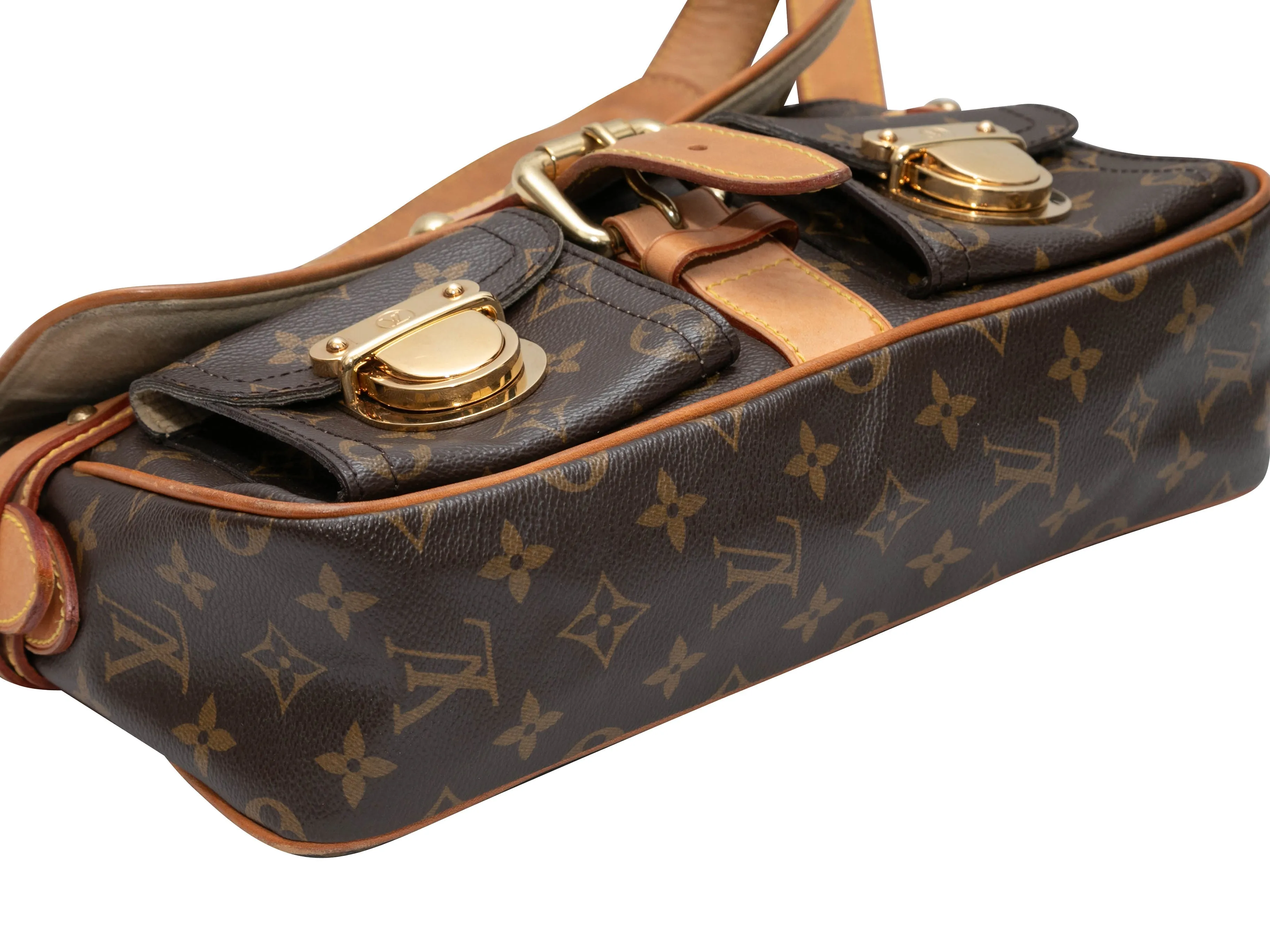 Brown Louis Vuitton Monogram Hudson PM Bag