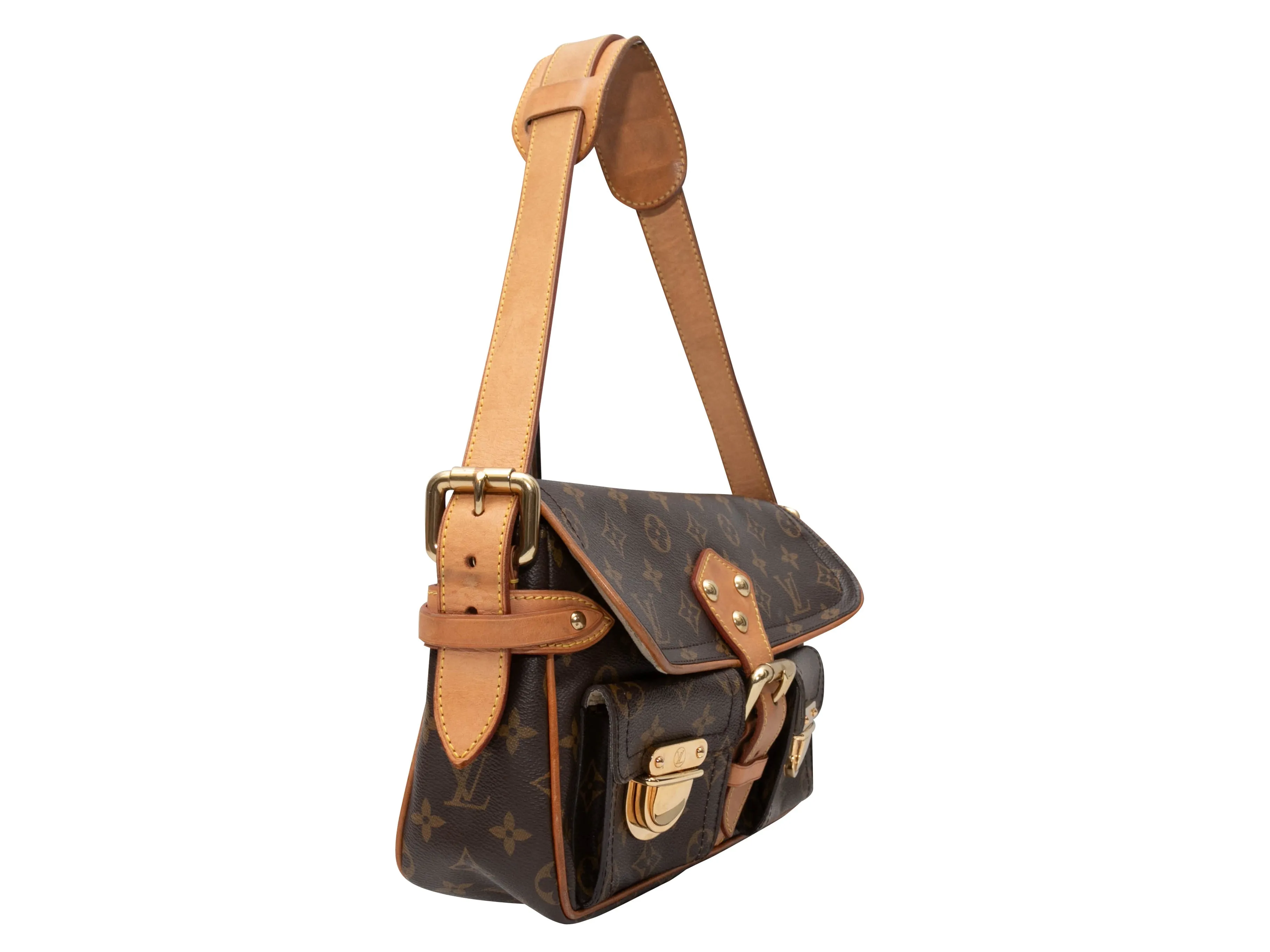 Brown Louis Vuitton Monogram Hudson PM Bag
