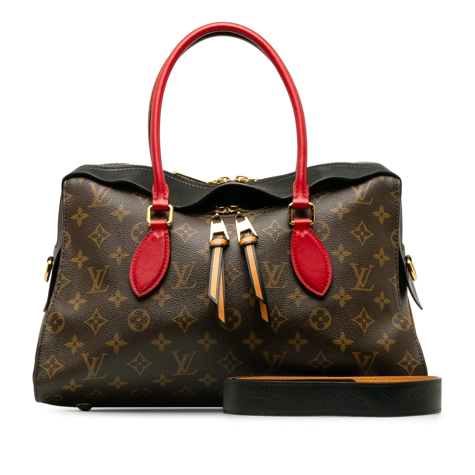 Brown Louis Vuitton Monogram Tuileries Satchel