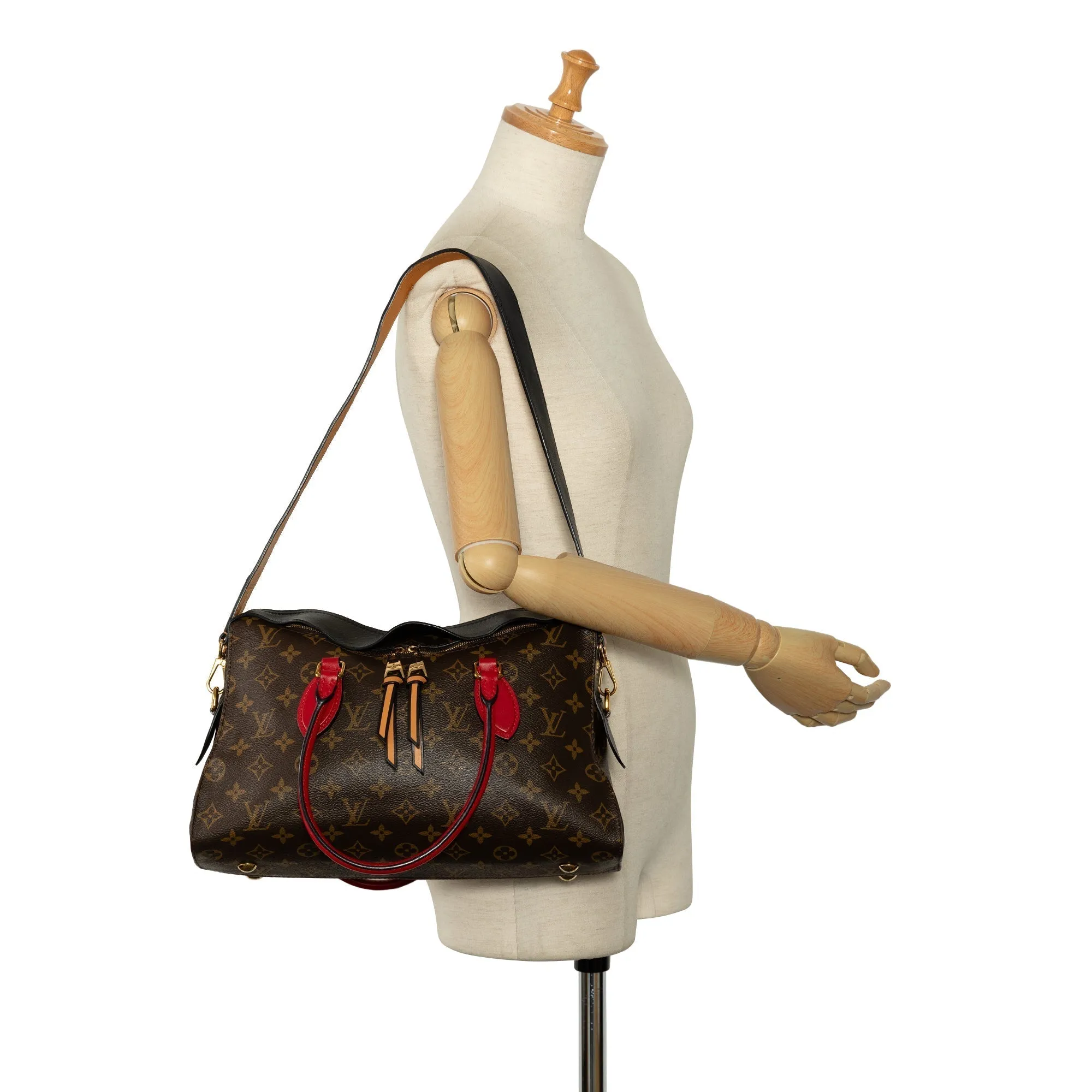 Brown Louis Vuitton Monogram Tuileries Satchel