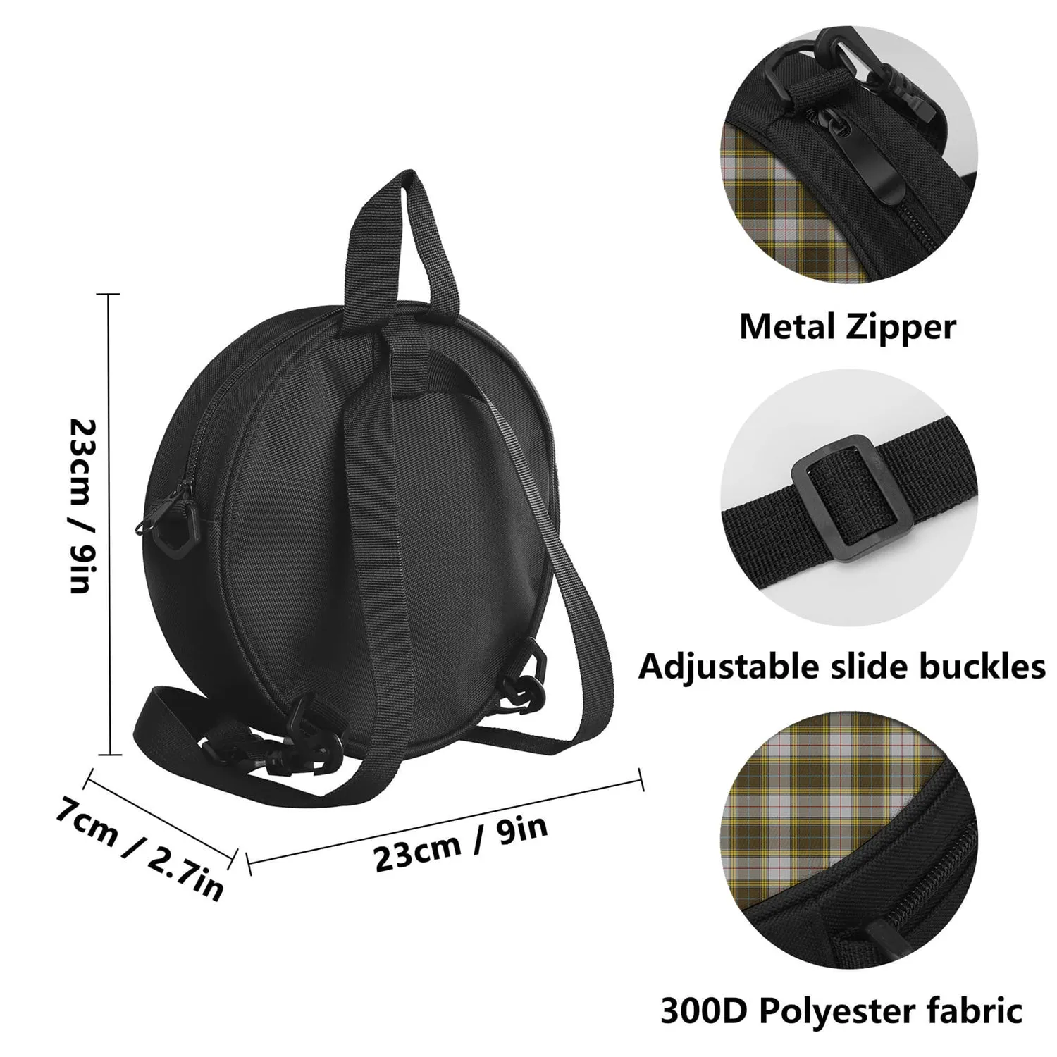 Buchanan Dress Tartan Round Satchel Bags