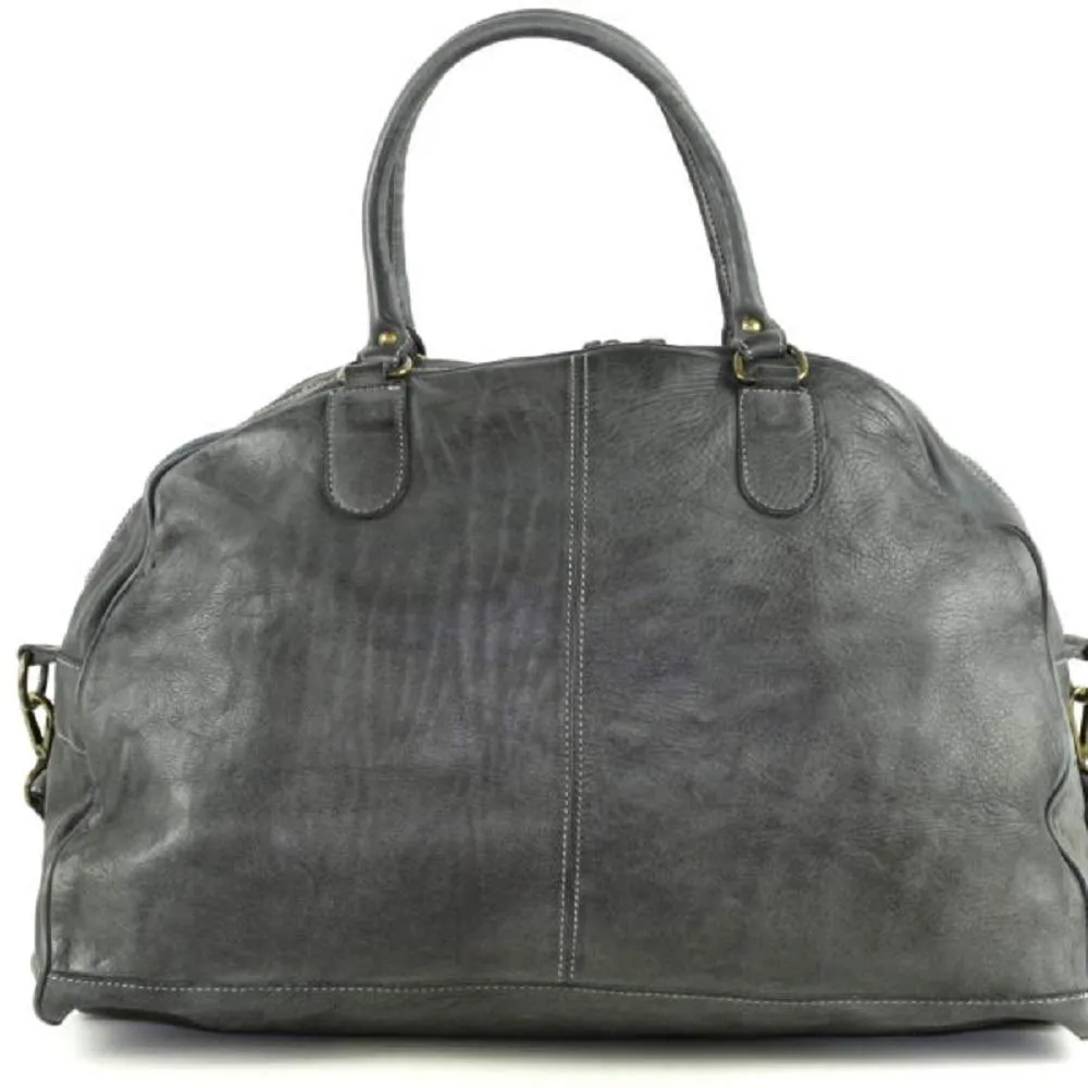 BZNA Bag Camilla Braun Italy Designer Weekender Damen Handtasche Schultertasche Tasche Leder Shopper Neu