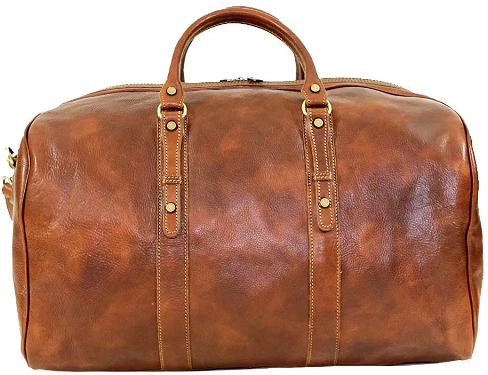BZNA Firenze Bag Nicola Piccolo braun Weekender Reisetasche Business Bag Italy Handtasche Tasche Leder Neu