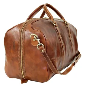 BZNA Firenze Bag Nicola Piccolo cognac Weekender Reisetasche Business Bag Italy Handtasche Tasche Leder Neu