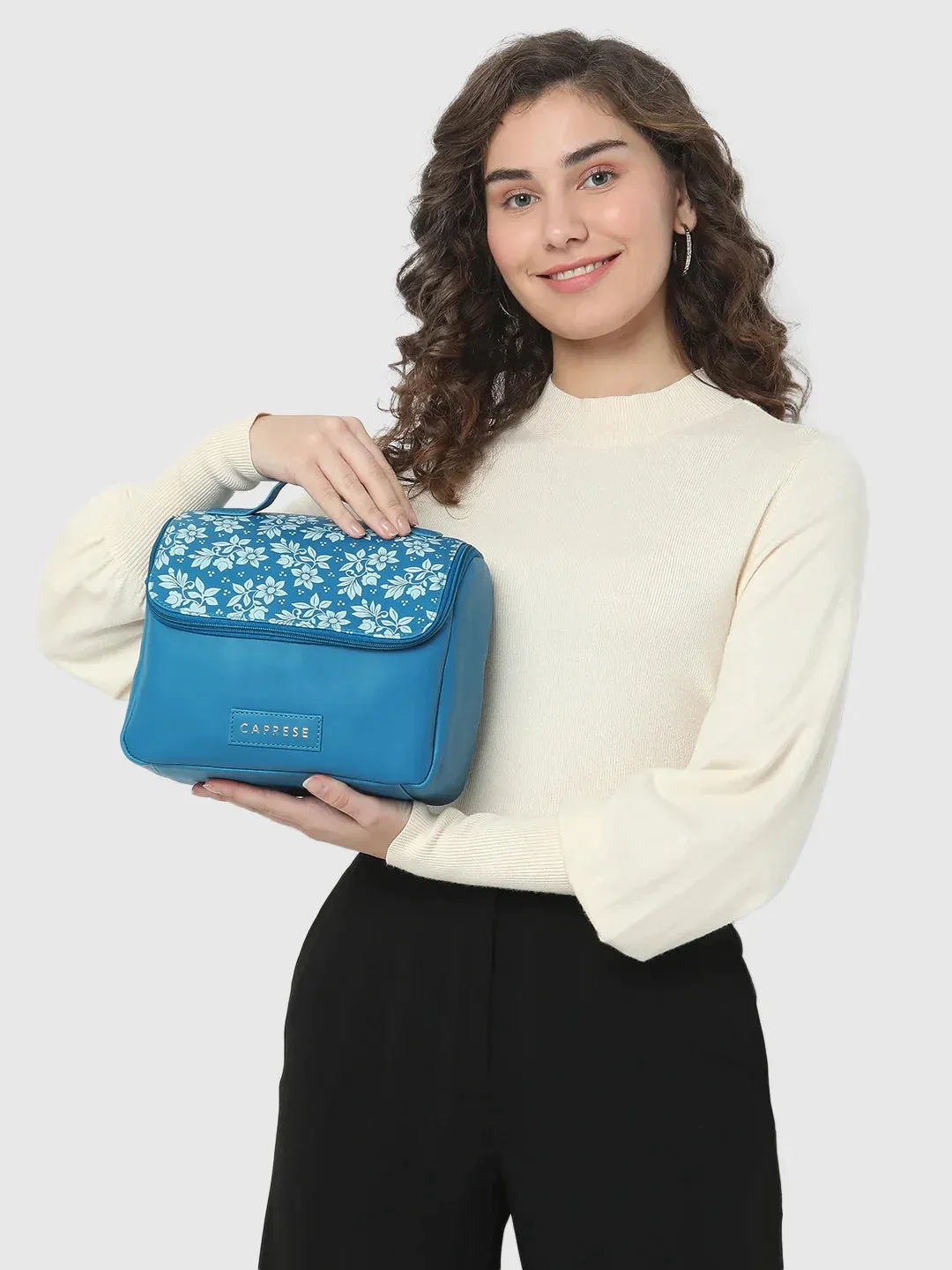 Caprese Bonita Vanity Case Medium Blue