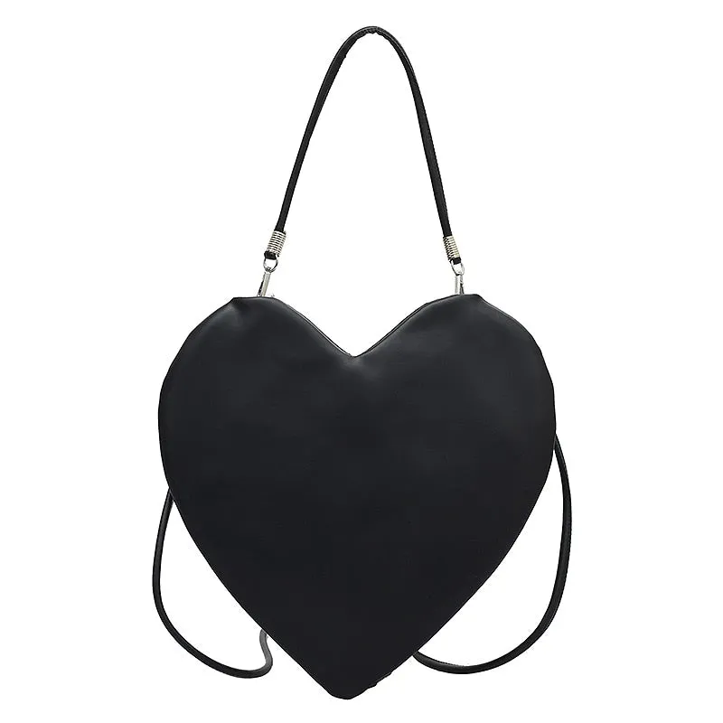 Christmas Gift Brand Plaid Shoulder Bag for Women Designer Love Handbag and Purse High Quality Women Armpit Bag Heart Shaped Crossbody Bag