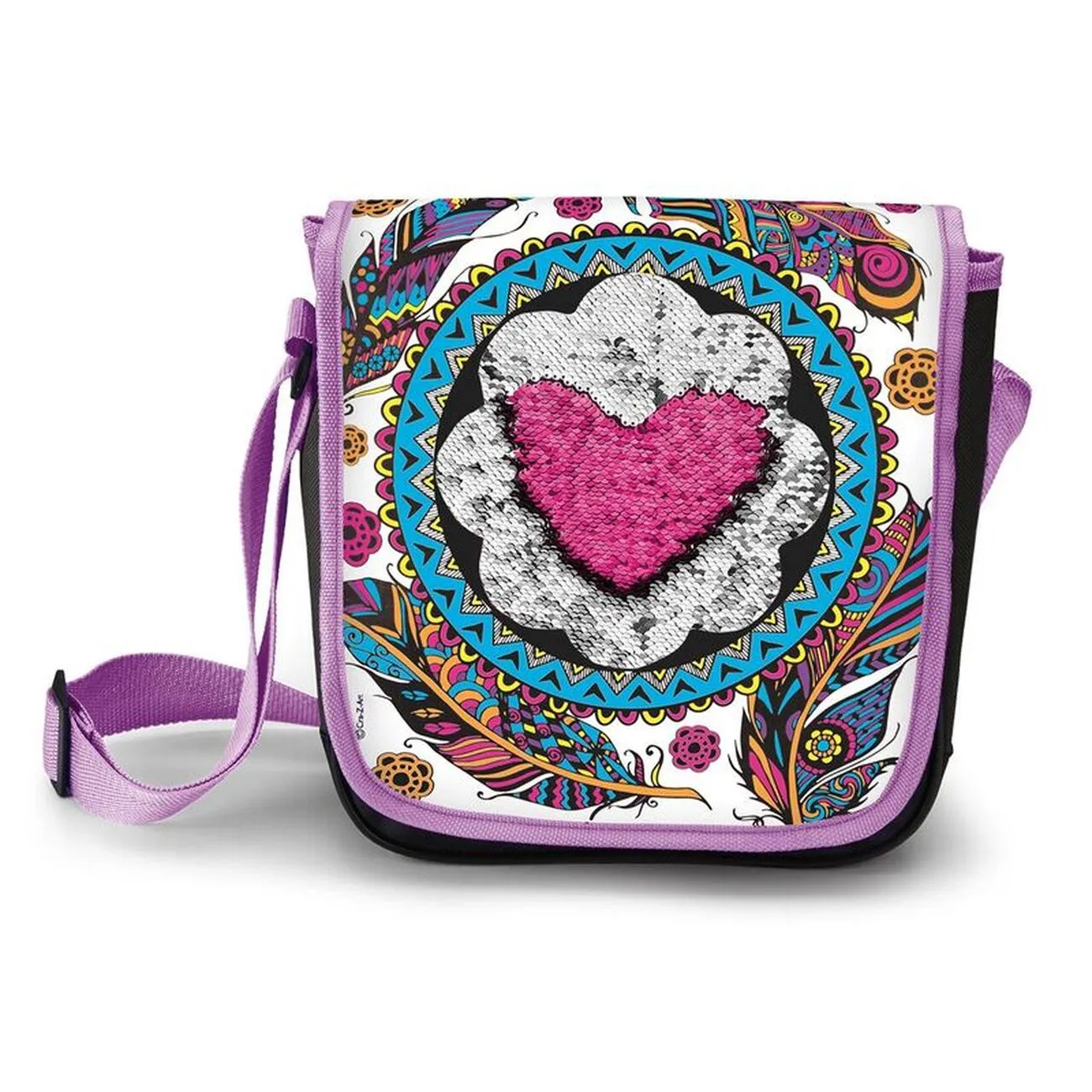 Cra-Z-Art Shimmer 'N Sparkle Colour Your Own Magic Sequin Messenger Bag Assorted Styles