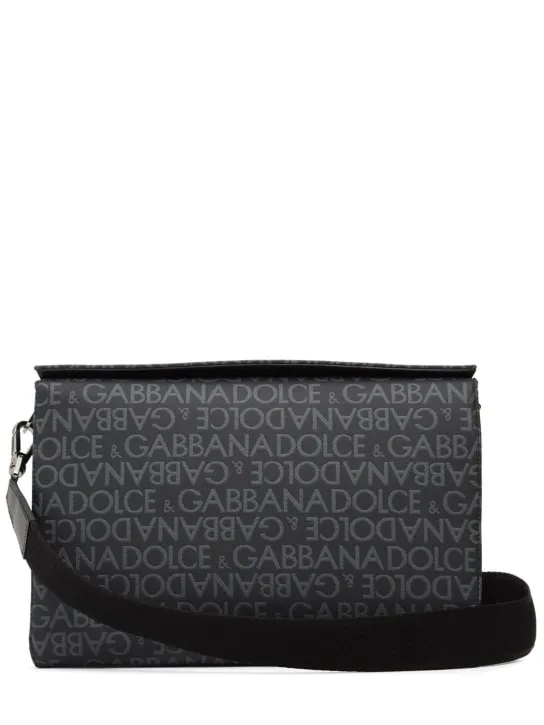 Dolce&amp;Gabbana   Logo jacquard messenger bag 