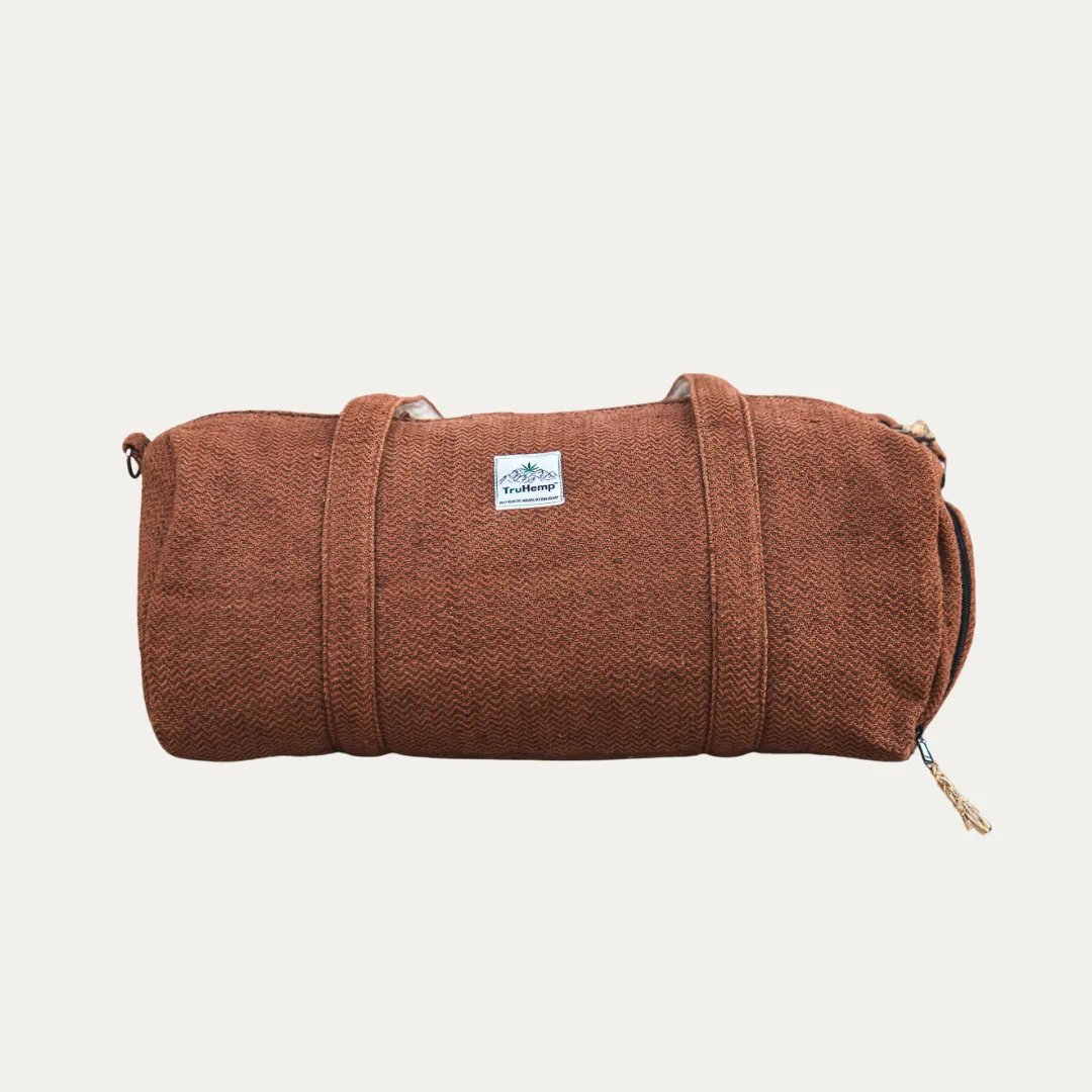 Everyday Hemp Duffel Bag - Brown