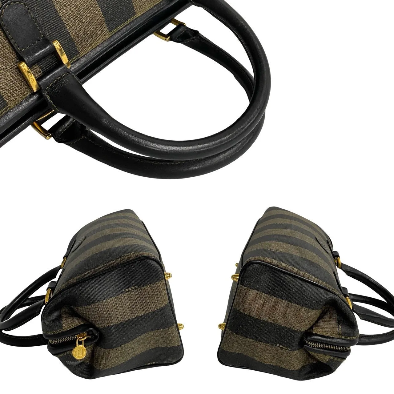 FENDI Boston Duffel bag leather black