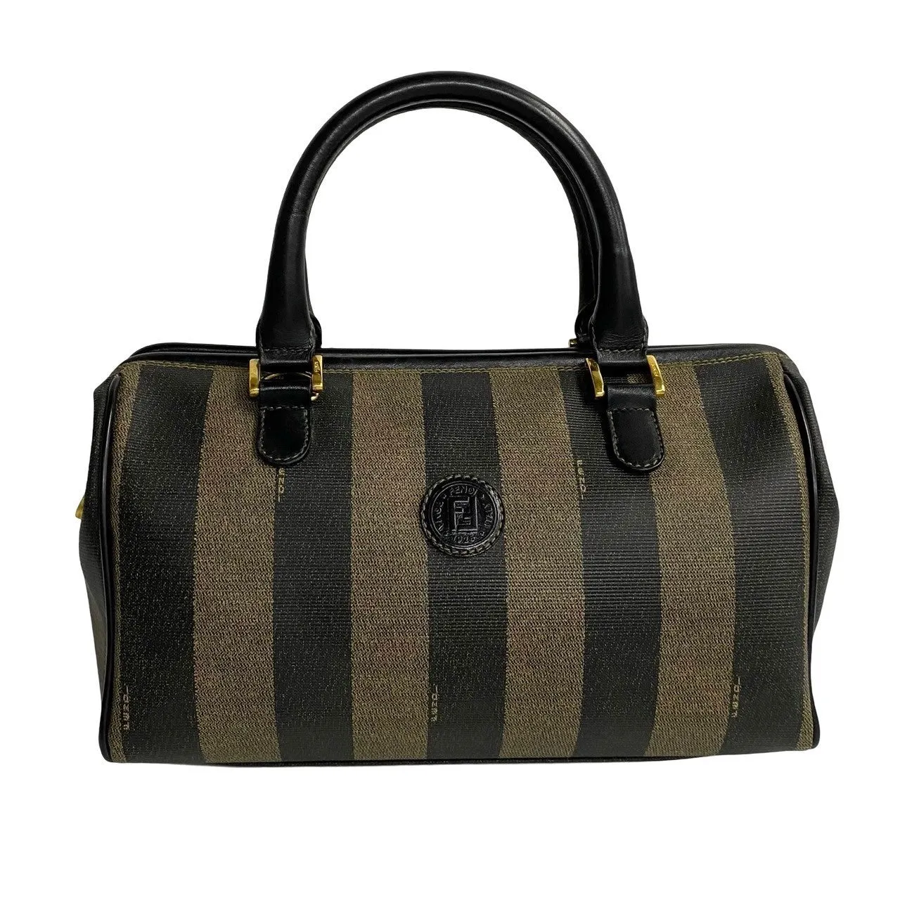 FENDI Boston Duffel bag leather black