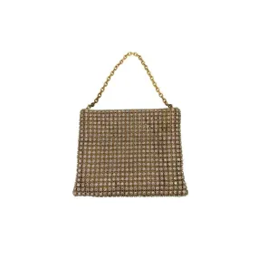 FRANCHI Crystal Mini-Clutch - Gold with Crystals