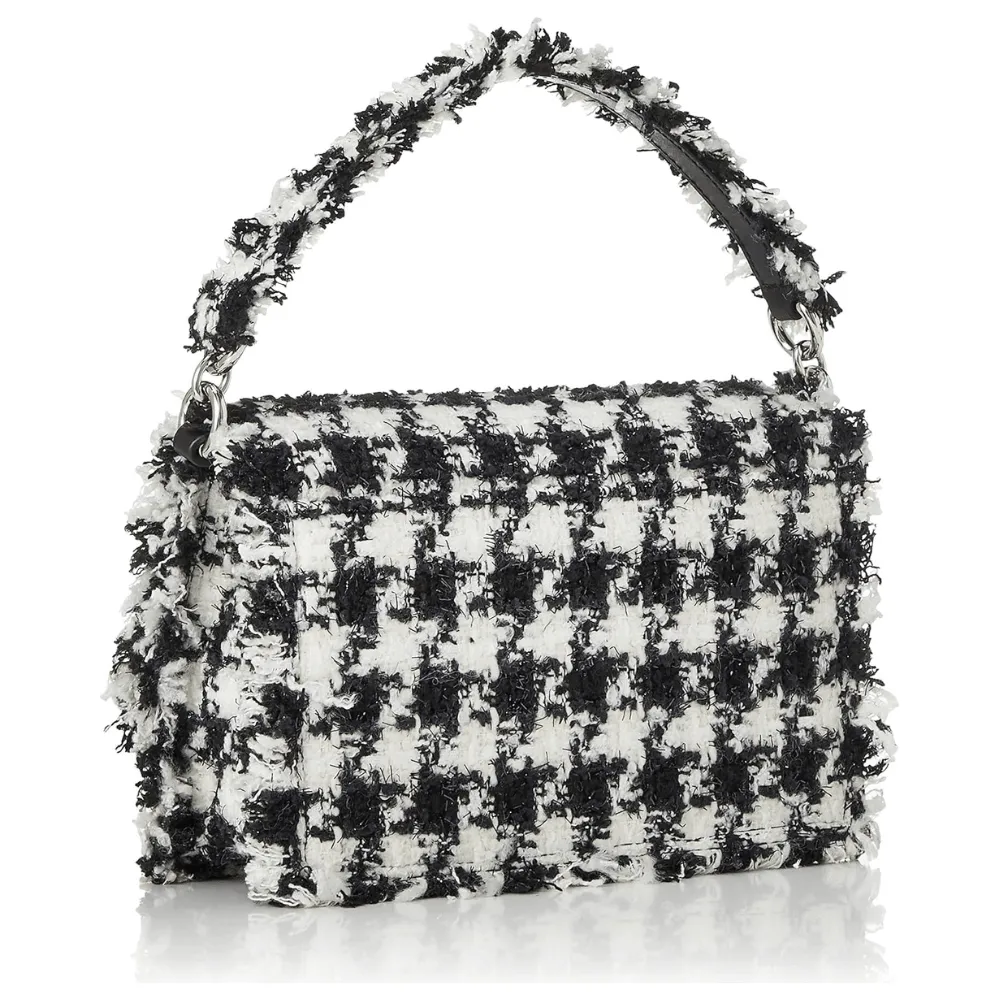 Furla 1927 Tweed Mini Crossbody Bag - Houndstooth