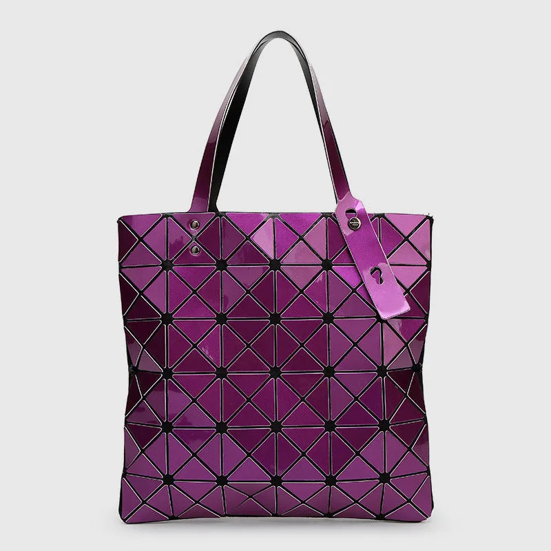 Geometric Diamond Shoulder Bag Minimalist Solid Color Women Handbag