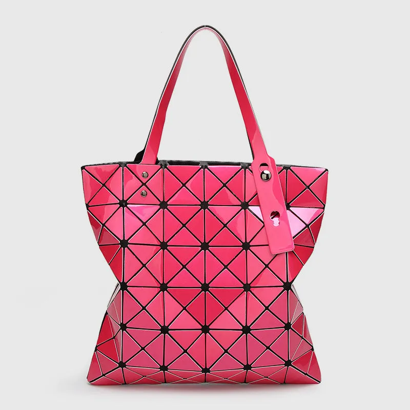 Geometric Diamond Shoulder Bag Minimalist Solid Color Women Handbag