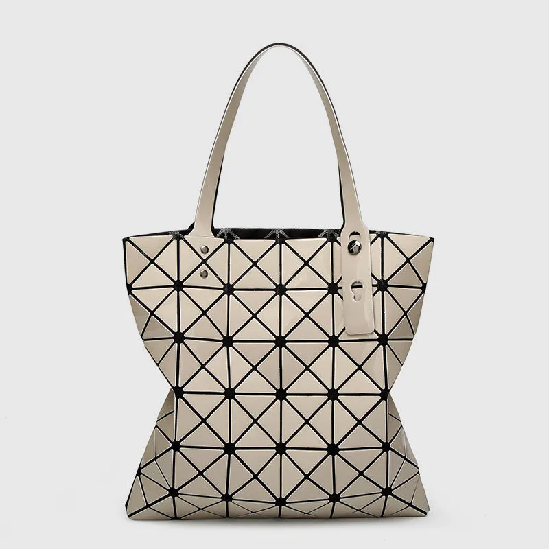 Geometric Diamond Shoulder Bag Minimalist Solid Color Women Handbag