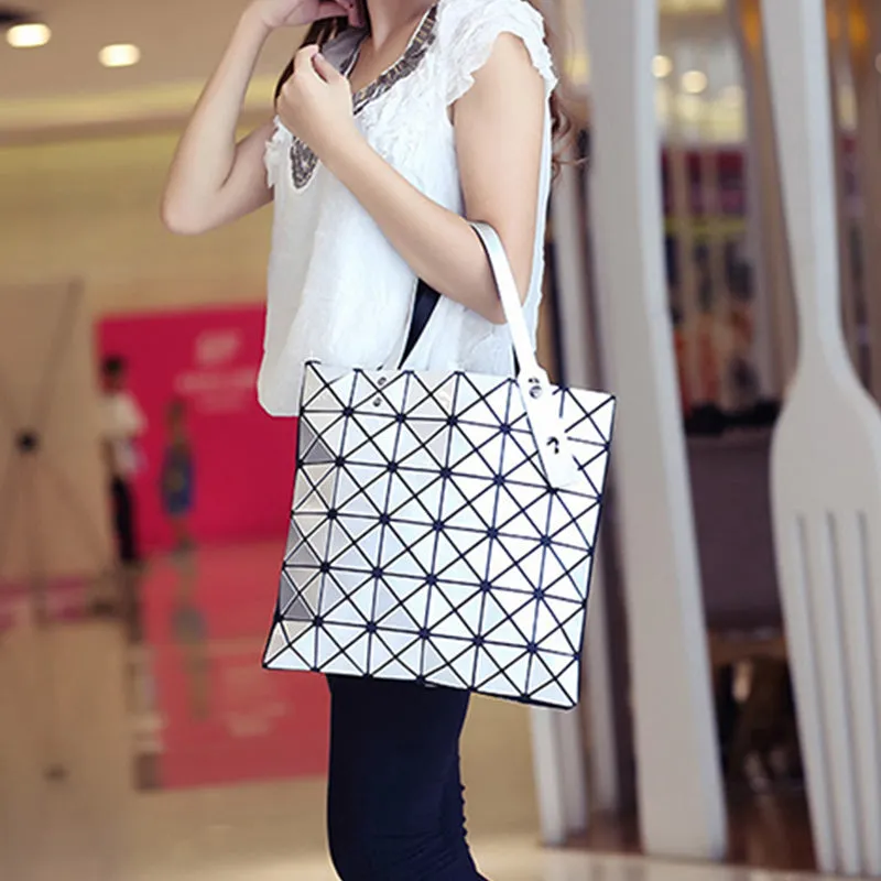 Geometric Diamond Shoulder Bag Minimalist Solid Color Women Handbag
