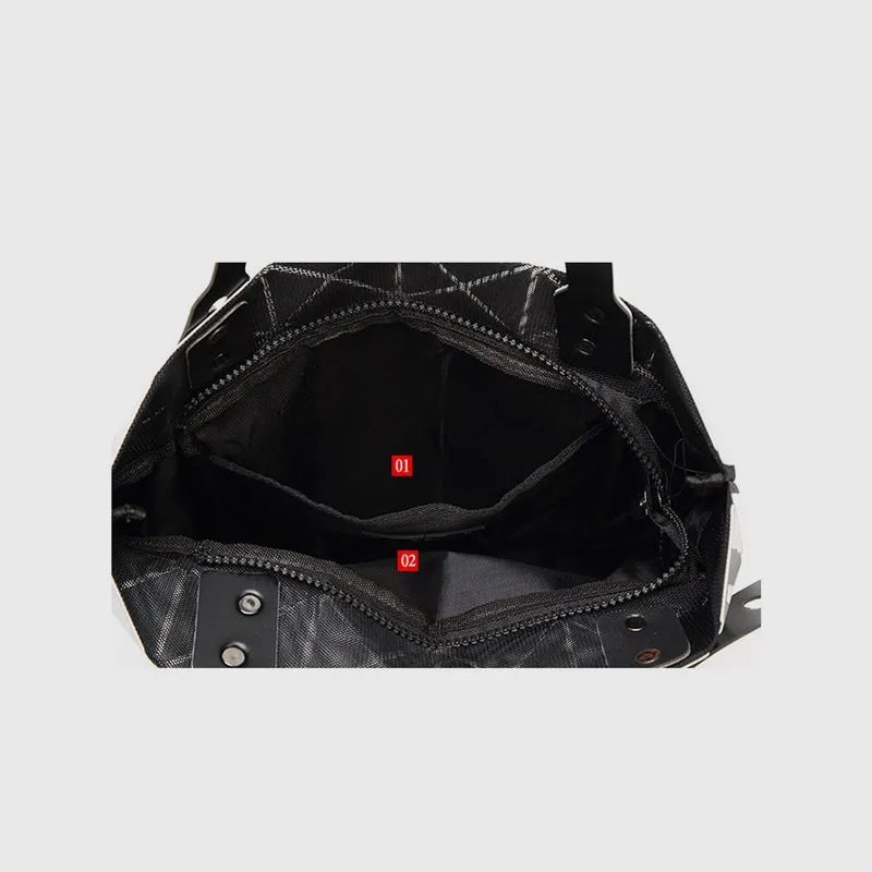 Geometric Diamond Shoulder Bag Minimalist Solid Color Women Handbag