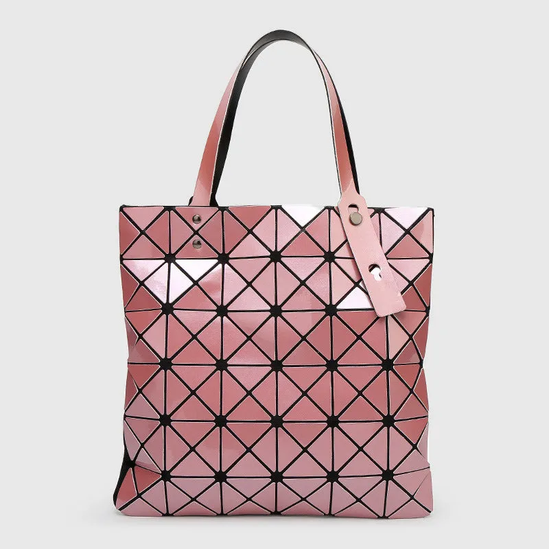 Geometric Diamond Shoulder Bag Minimalist Solid Color Women Handbag