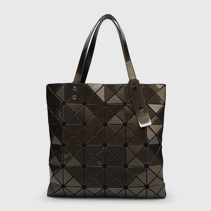 Geometric Diamond Shoulder Bag Minimalist Solid Color Women Handbag