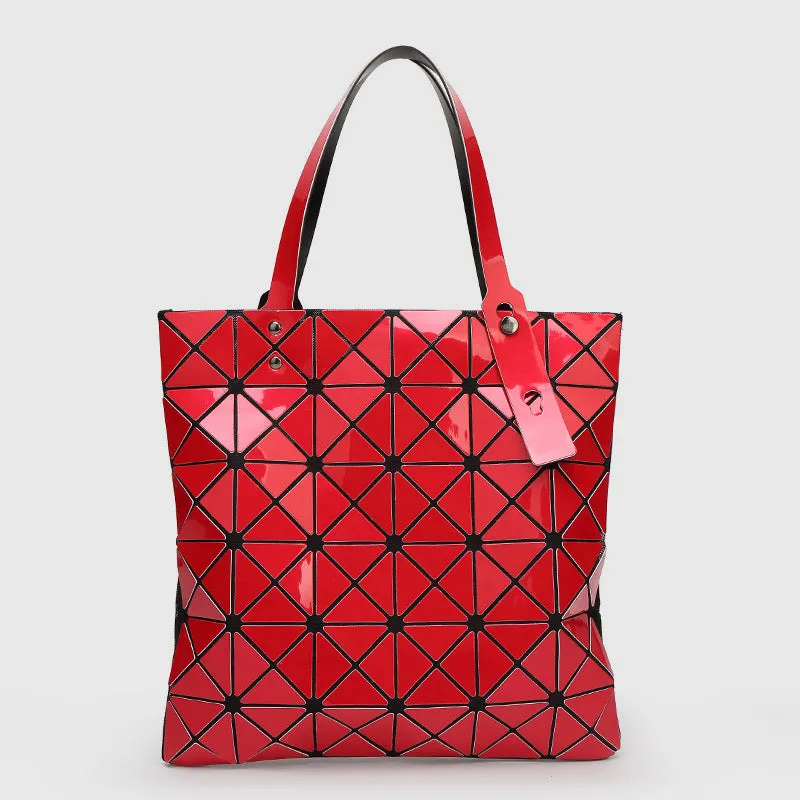 Geometric Diamond Shoulder Bag Minimalist Solid Color Women Handbag