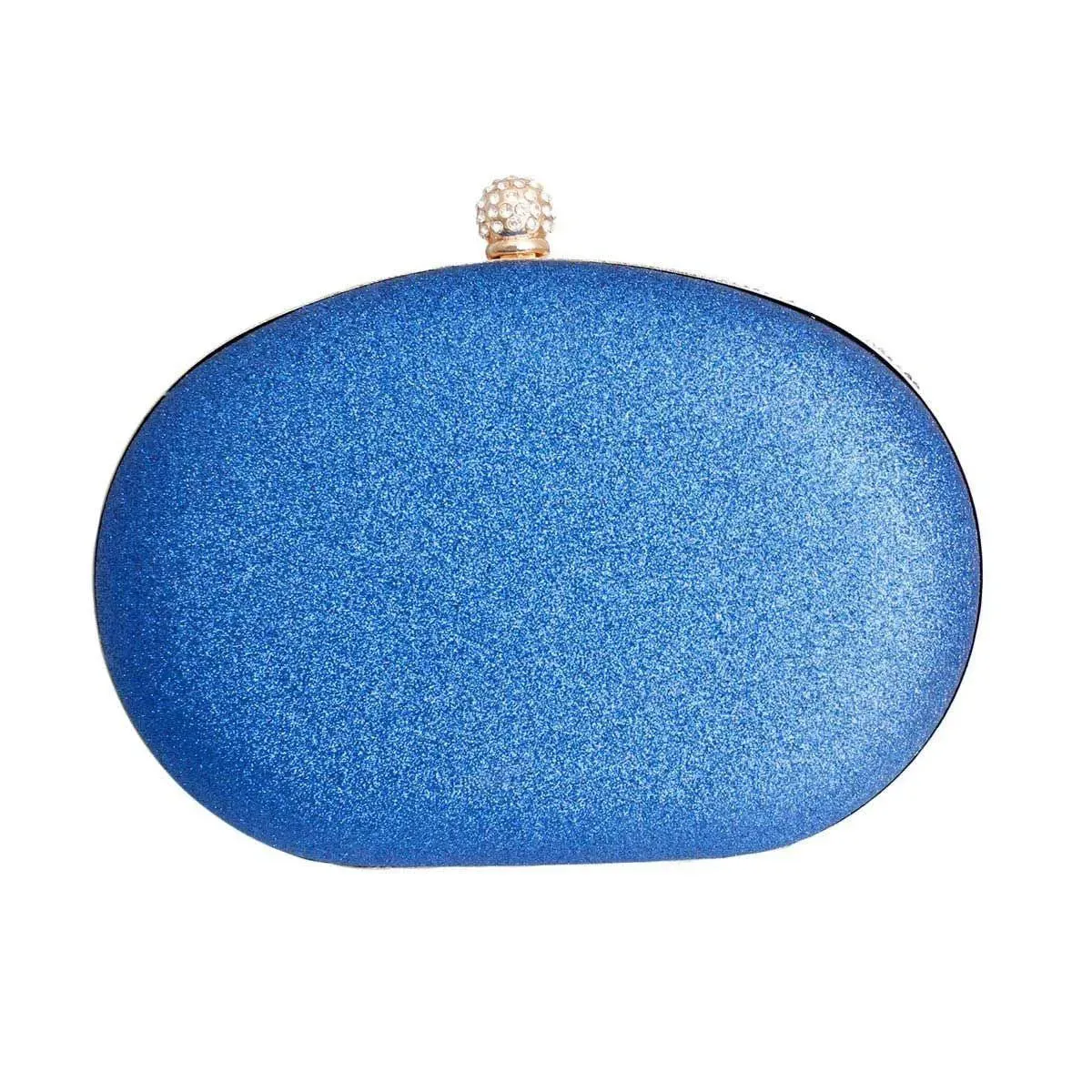 Get Noticed with Our Stunning Clutch Blue Crystal Bag