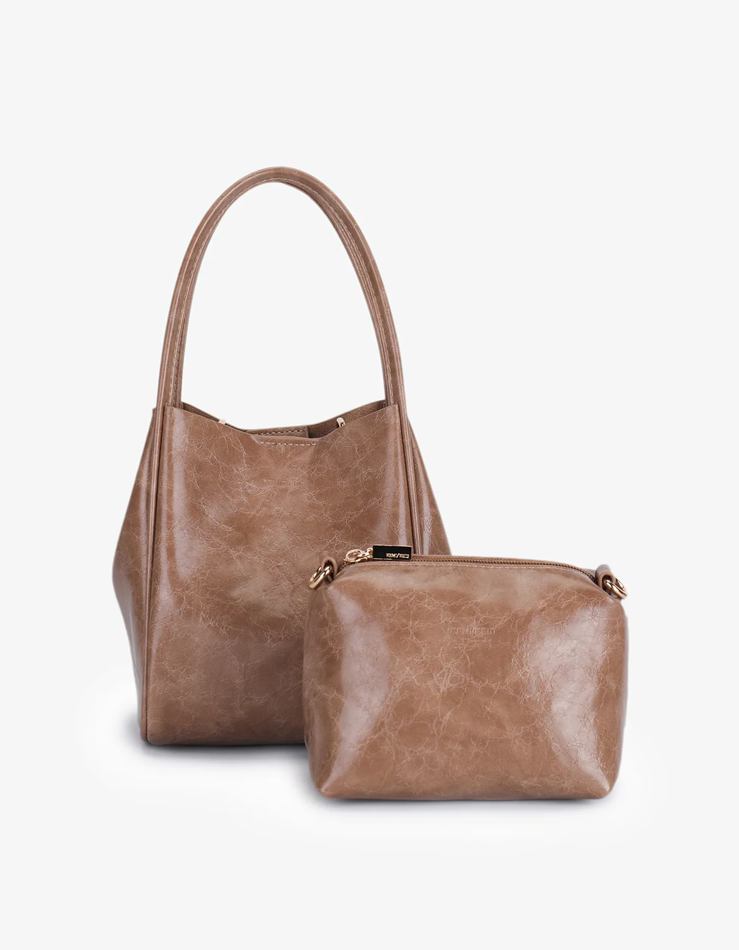 HOLLACE MINI TOTE WAXED MAUVE