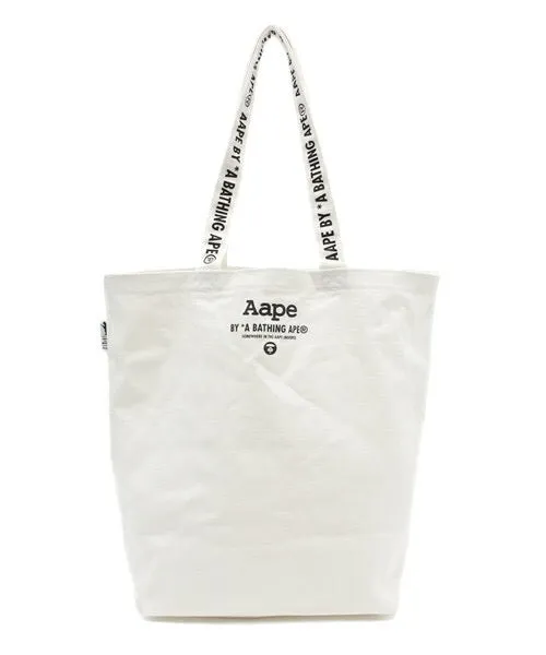 Japanese magazine gift Aape white Canvas tote bag