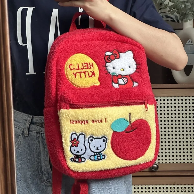 Kawaii Red Hello Kitty Backpack