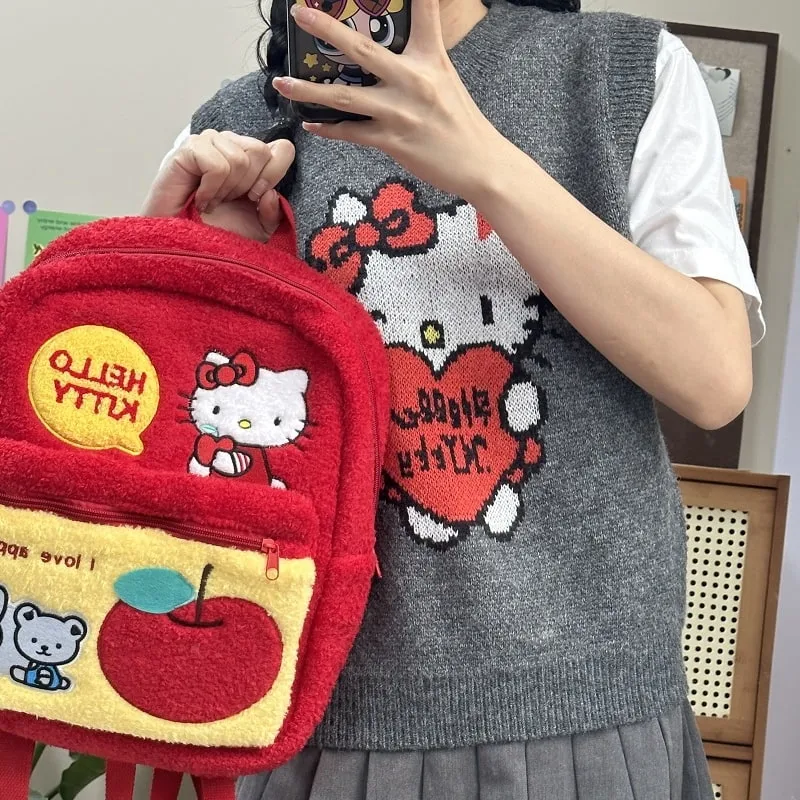 Kawaii Red Hello Kitty Backpack