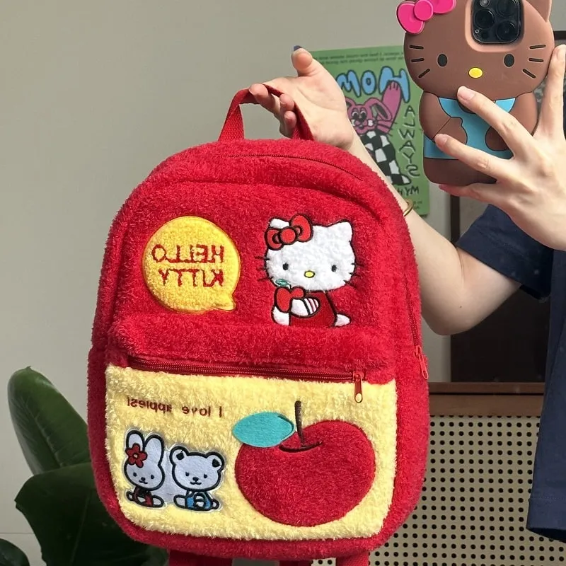 Kawaii Red Hello Kitty Backpack