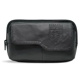 Leather Utility Satchel - Black