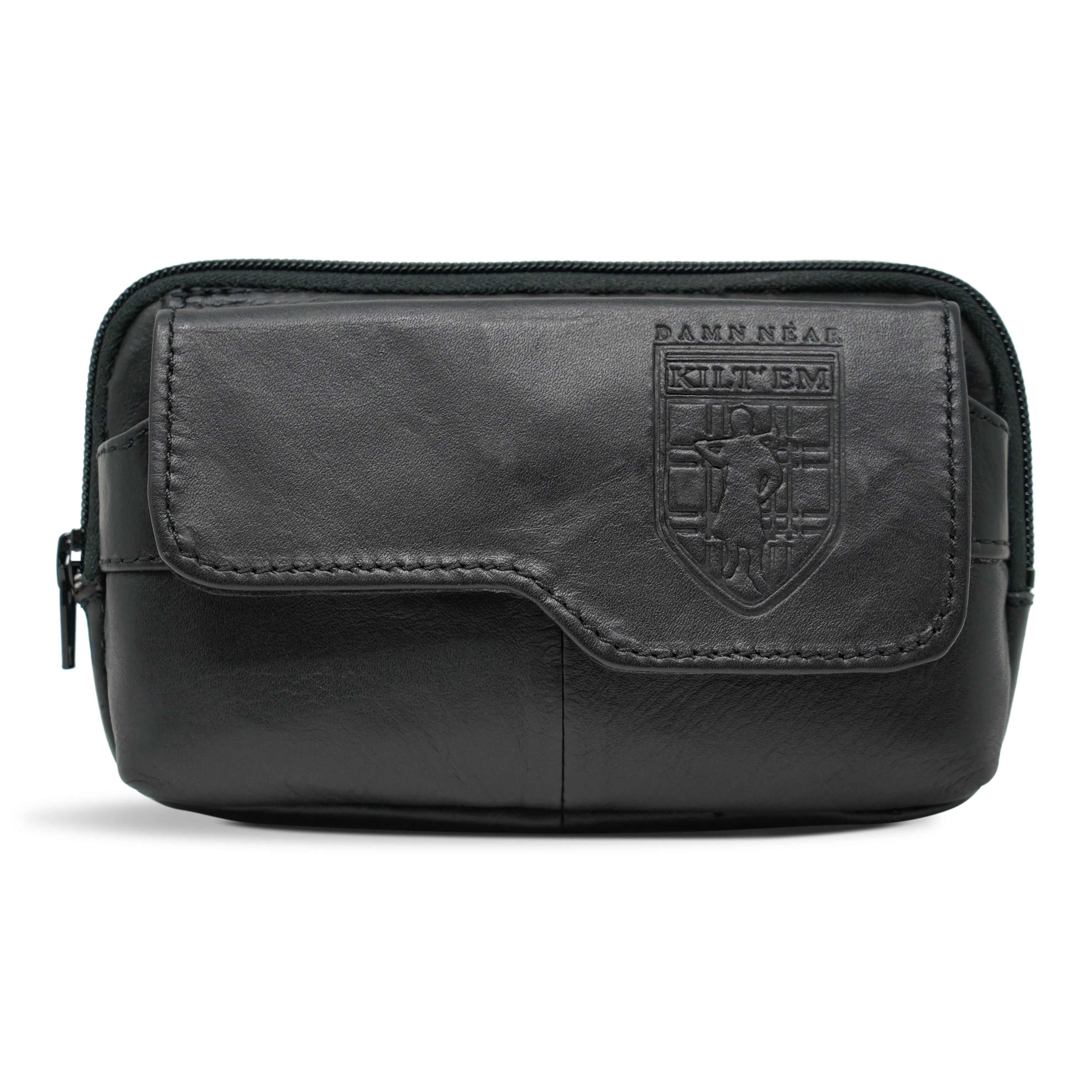 Leather Utility Satchel - Black