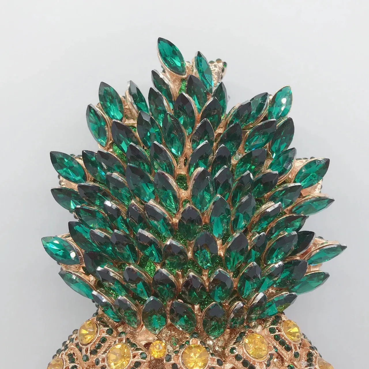 Luxury Crystal Diamond Pineapple Clutch Purse