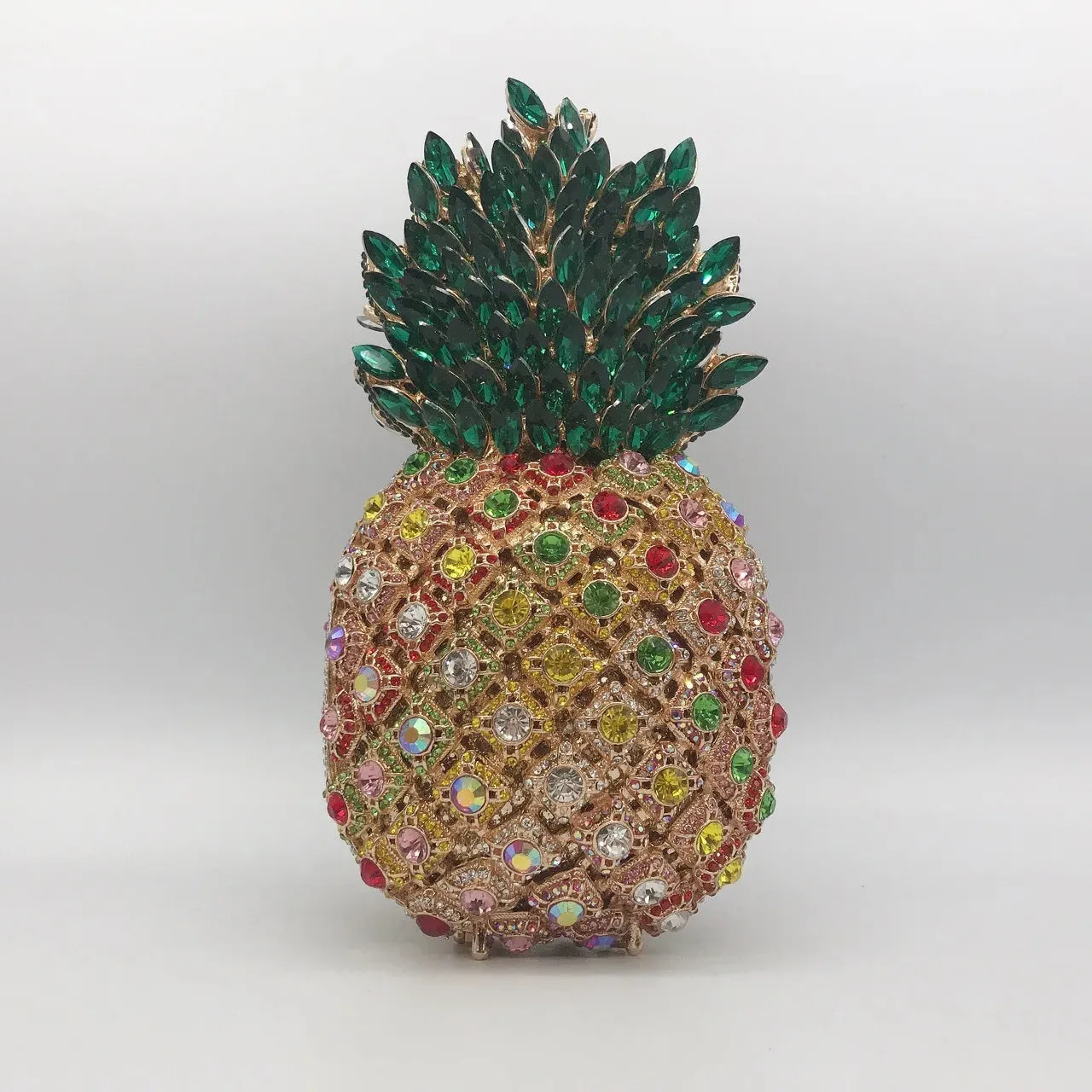 Luxury Crystal Diamond Pineapple Clutch Purse