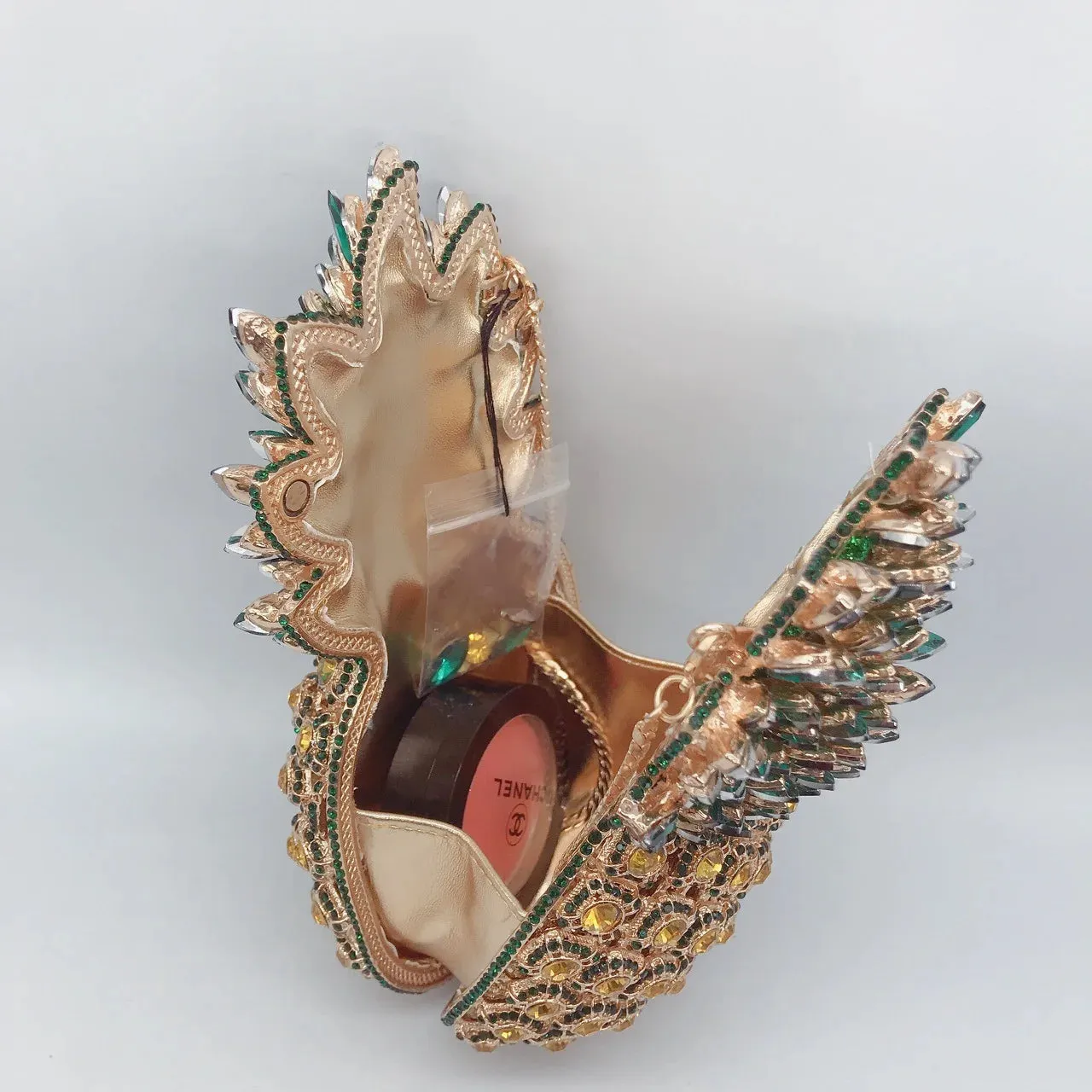 Luxury Crystal Diamond Pineapple Clutch Purse