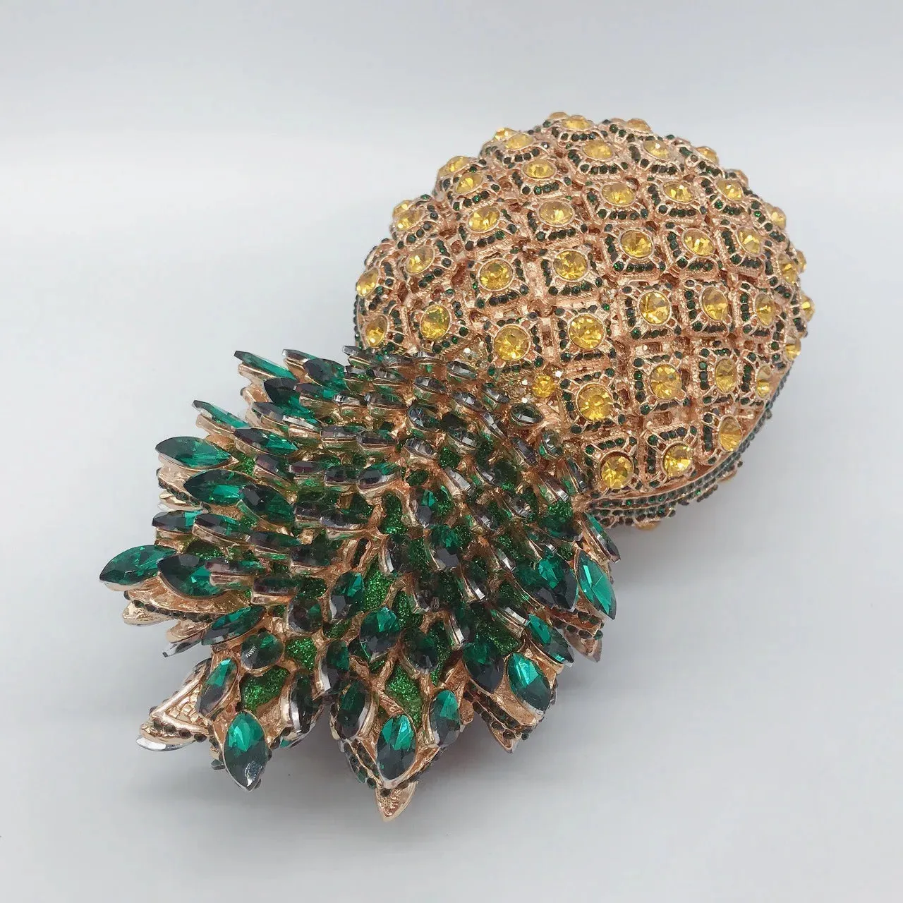 Luxury Crystal Diamond Pineapple Clutch Purse