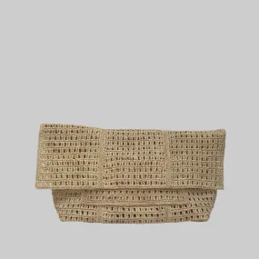 Maison N.H Paris Uma Clutch in Natural