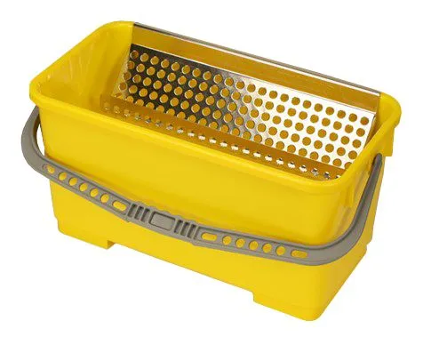 MicroNova B-7DGAC SlimLine&trade; Plastic Bucket with Casters, Dark Green